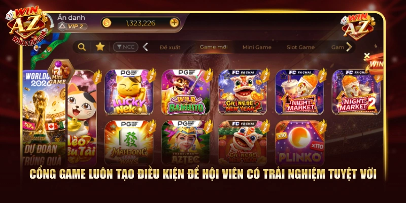Cổng game luôn tạo điều kiện để hội viên có trải nghiệm tuyệt vời