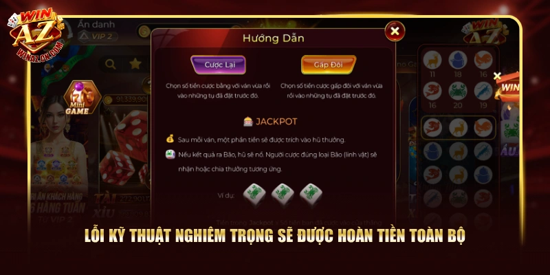 Lỗi kỹ thuật nghiêm trọng sẽ được hoàn tiền toàn bộ